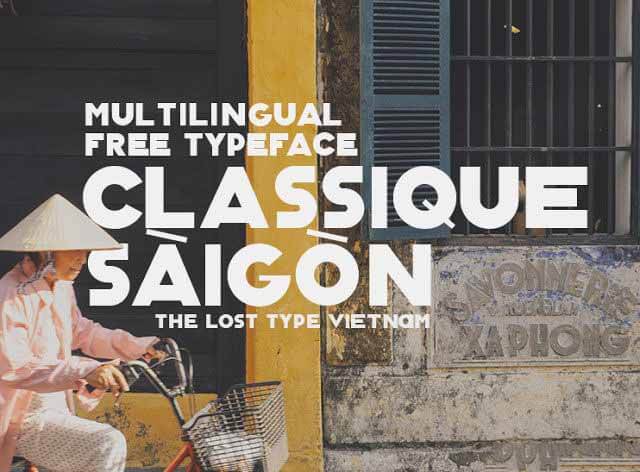 Font chữ Classique saigon typeface