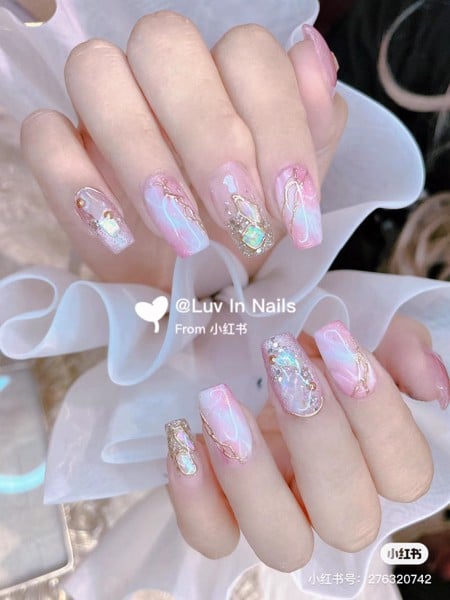 mẫu nail loang đẹp