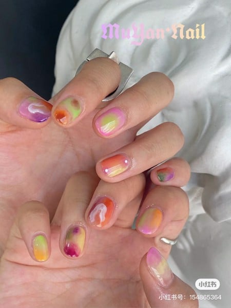 mẫu nail loang đẹp