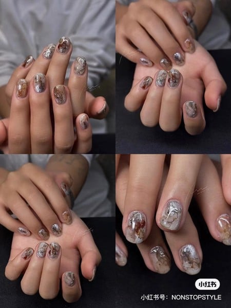 mẫu nail loang đẹp