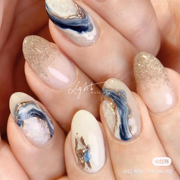 mẫu nail loang đẹp