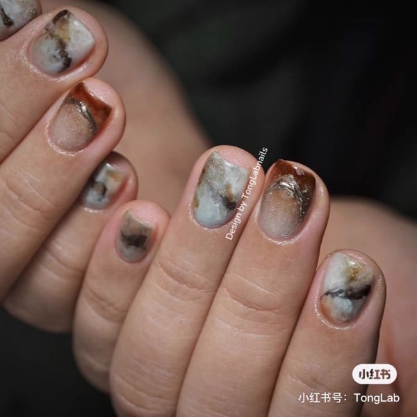 mẫu nail loang đẹp