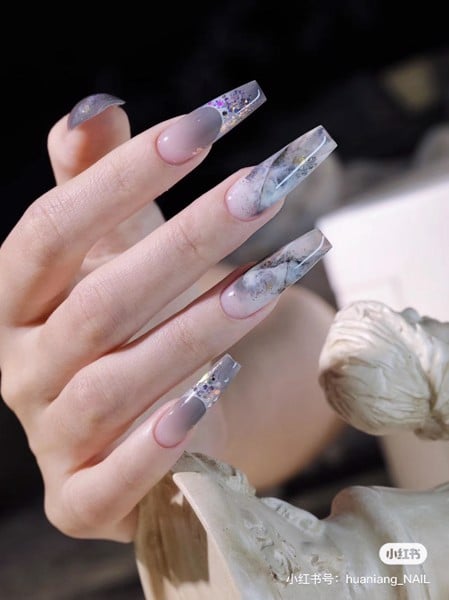 mẫu nail loang đẹp