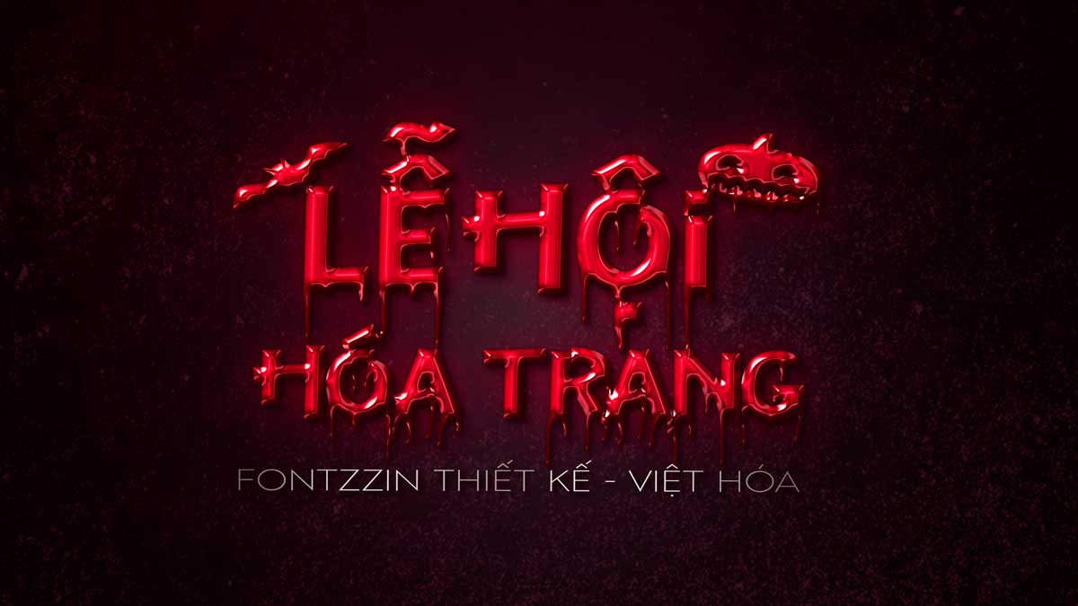 Font Halloween Việt Hóa Ký Tự Đẹp